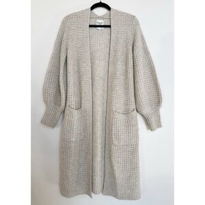 Abercrombie and Fitch Waffle Knit Duster Cardigan Sweater Size Small